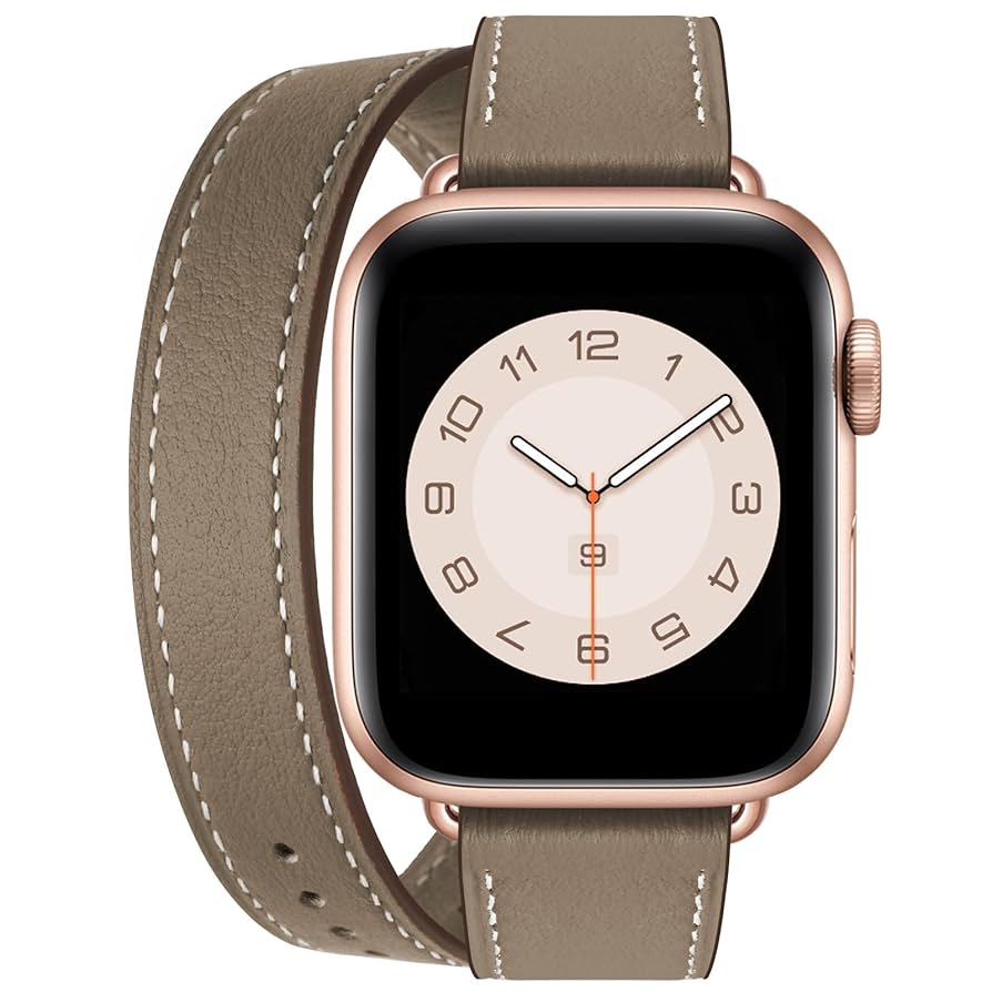 Amazon.co.jp: コンパチブル apple watch バンド レザー 2重巻き